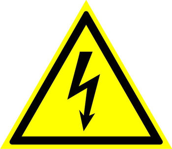 W08 внимание! опасность поражения электрическим током (пластик, сторона 150 мм) - Знаки безопасности - Предупреждающие знаки - Магазин охраны труда ИЗО Стиль